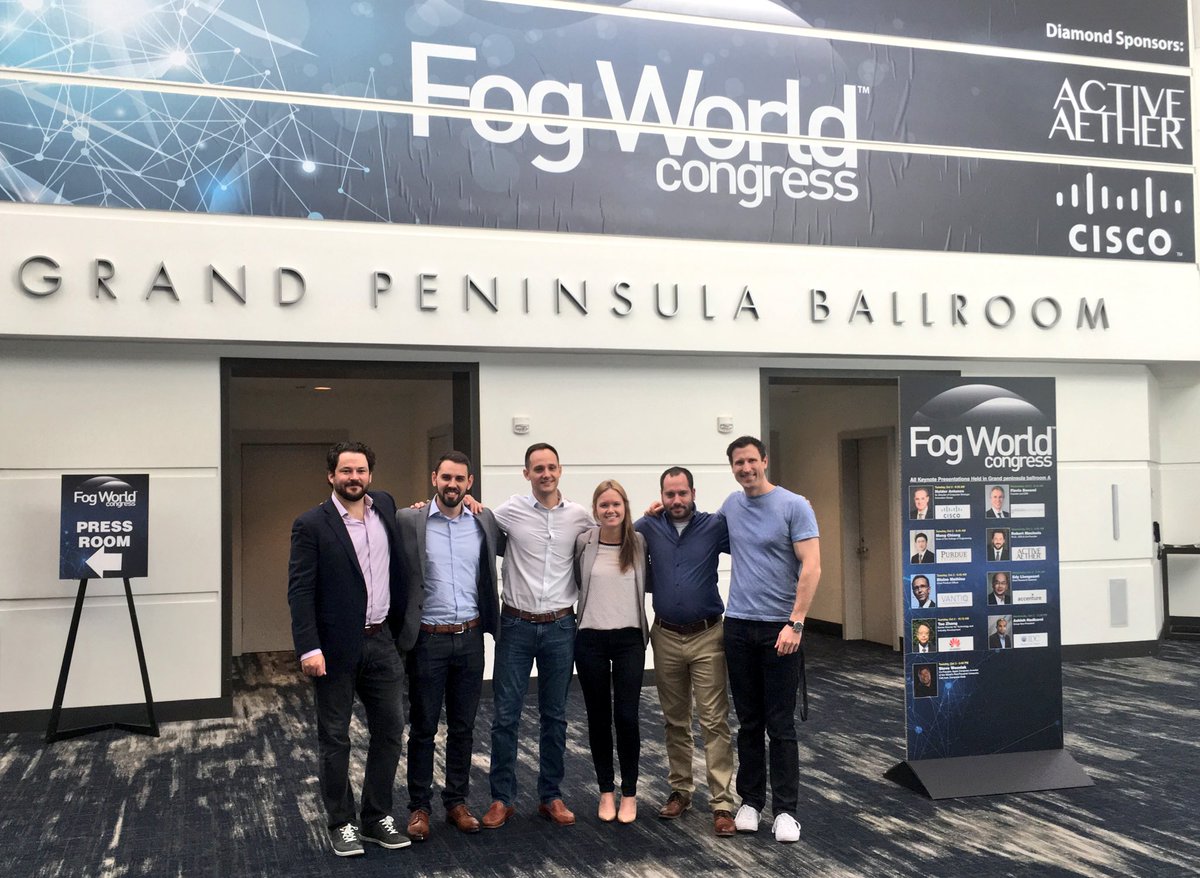 shancody's tweet photo. Closing out #fogworldcongress2018 Some killer tech being built for the fog, our team is looking forward to seeing new projects up and running in @ActiveAether! #fogcomputing @OpenFog #serverless #fogworldcongress @FogCoinOfficial https://t.co/FN3BRd02DQ