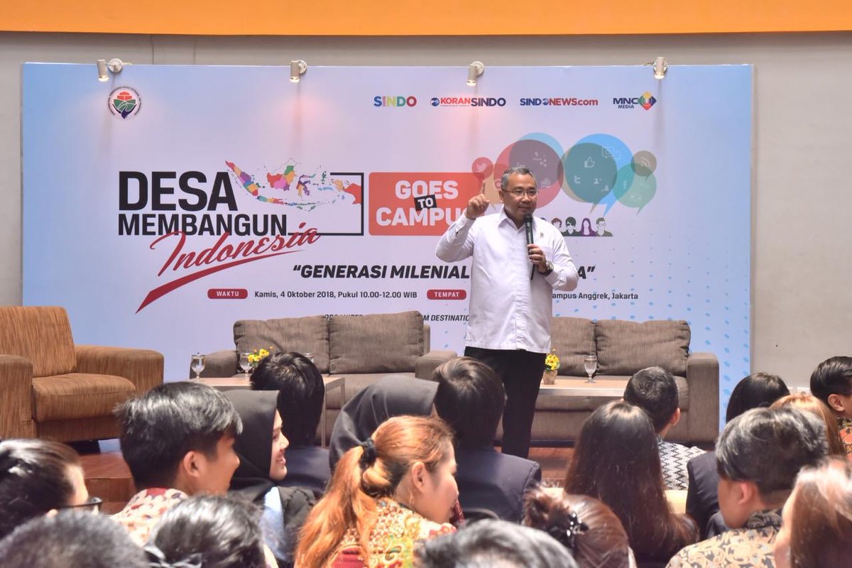 EkoSandjojo's tweet photo. Generasi millenial bicara desa..... takjub dengan ketertarikan mereka..... peluang membangun usaha didesa untuk mereka memang besar dan sedikit saingannya..... dan bisa membantu masyarakat desa. https://t.co/syK3uZfEz1