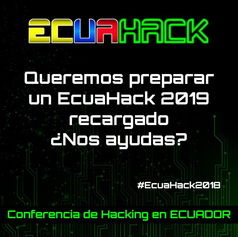 EcuaHackCon's tweet photo. Gracias por ser parte de nuestra historia, ser parte de #EcuaHack2018.
Ayúdanos con tus comentarios del eventos, son valiosos para nosotros.
Feedback: https://t.co/FB8K73KSnk https://t.co/kkZk5gTWNQ