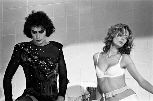 The Real Mick Rock Happy Birthday Susan Sarandon!With Tim Curry behind the scenes... 