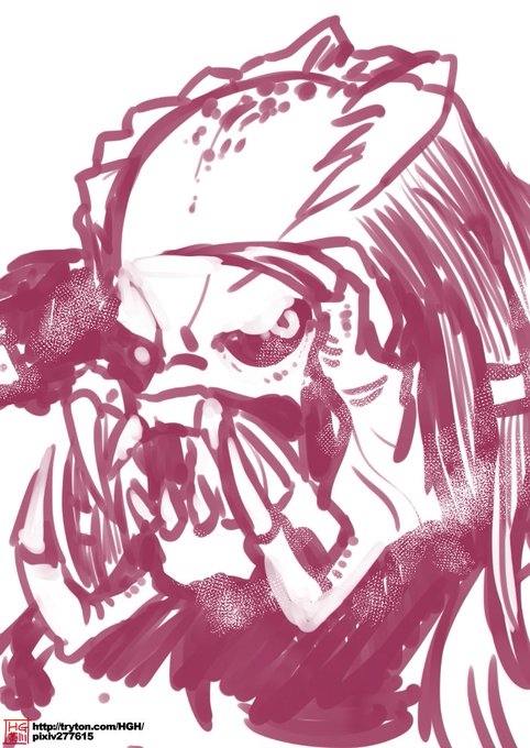 本日の画像:1号
ザ・プレデターを観た記念に描きました。 