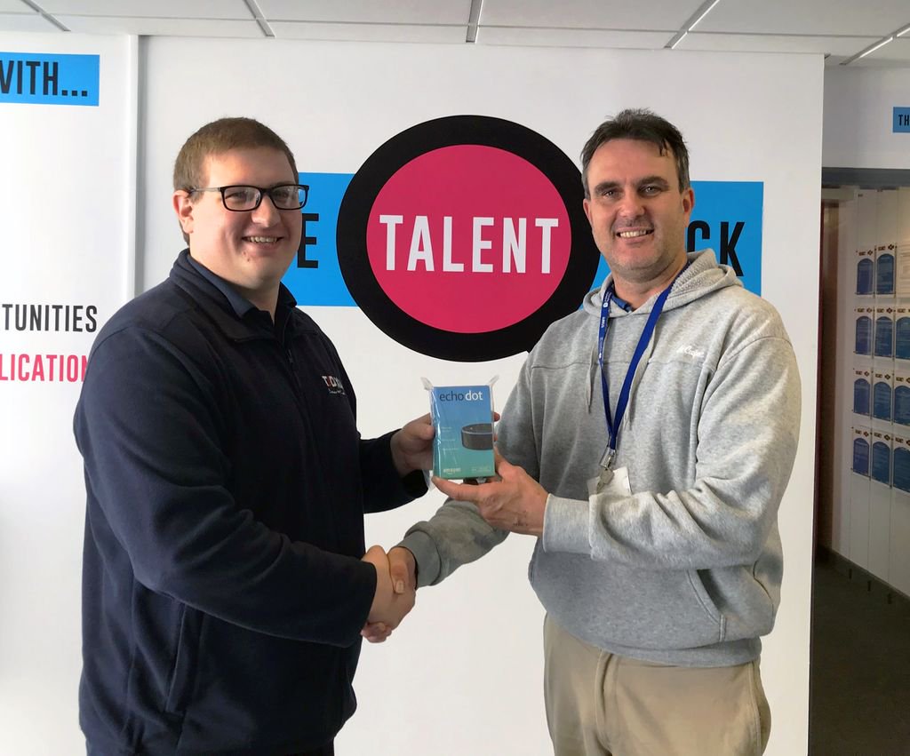 Congratulations to Chris Crookes on winning our Business Hive Live competition this week! We hope you like your new Amazon Echo Dot! 😊 #BHL2018 #businesshivelive