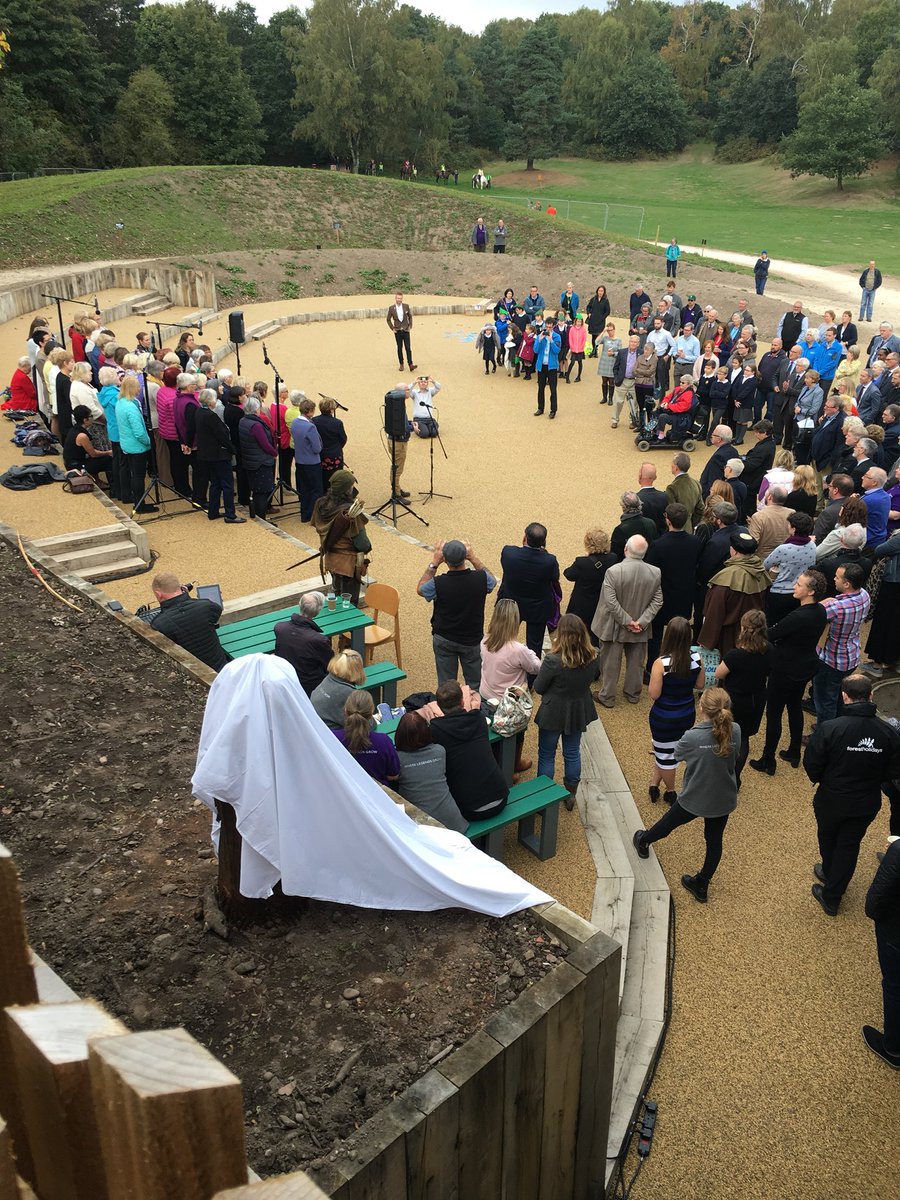 NottsWT_CEO's tweet photo. Great to see Notts Wildlife Trust Vice President Mike Dilger opening the Sherwood Forest Visitor Center with Council Leader Kay Cutts. Congratulations to @RSPBSherwood and @NottsCC for delivering a great leap forward for all of us involved in protecting and enhancing Sherwood https://t.co/7sPXworGRr