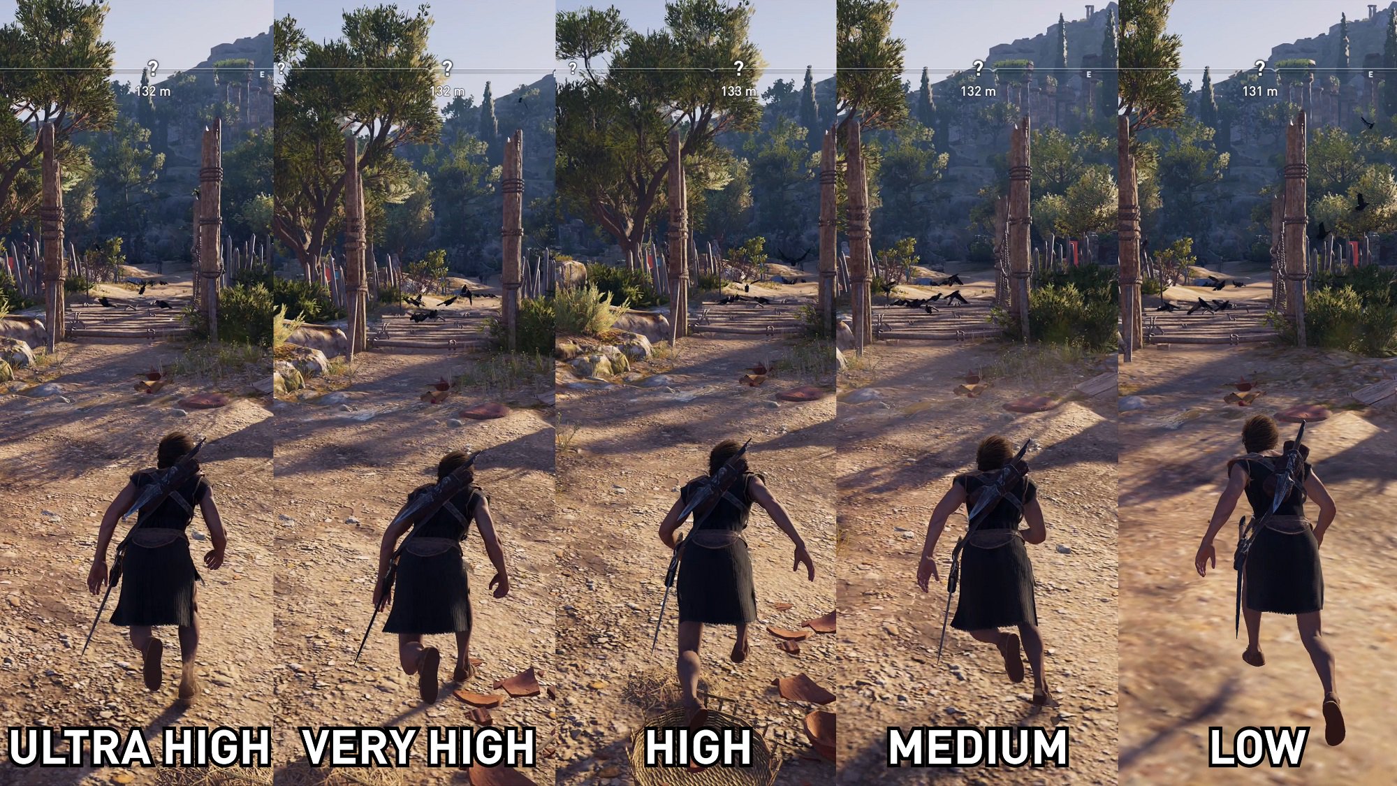 High comparison. Assassins Creed Origins vs Odyssey Графика.