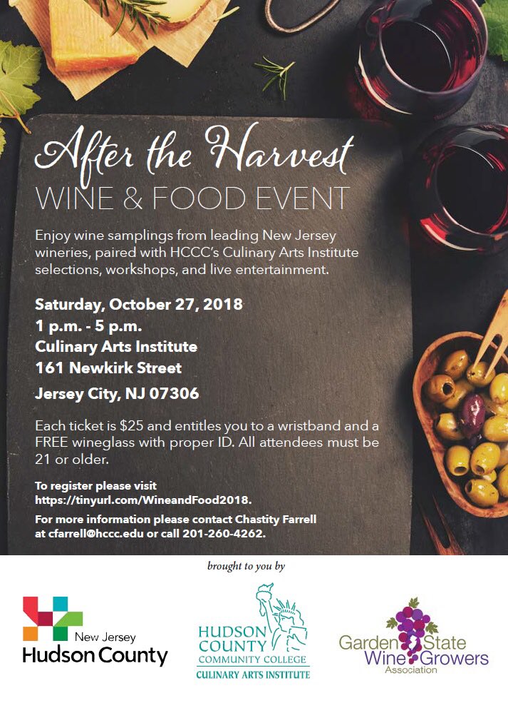 HudsonCCC's tweet photo. Live Entertainment? Wine Sampling? HCCC’s CAI sampling’s? EnJoy it all at the HCCC After the Harvest Wine and Food Event! To register visit https://t.co/0sqxffeikh
#HC3WineandFoodFest #HC3AftertheHarvest #HC3Fall2018 https://t.co/UFShKljHMz