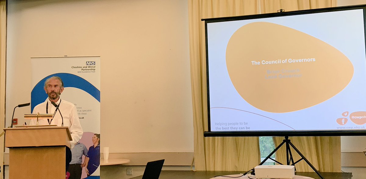 DaleMaskell's tweet photo. And now Brian Crouch, Lead Governor for @cwpnhs reflecting on the key role of governors - to hold the Trust to account #CWP2018 https://t.co/QFTb1sMhd4
