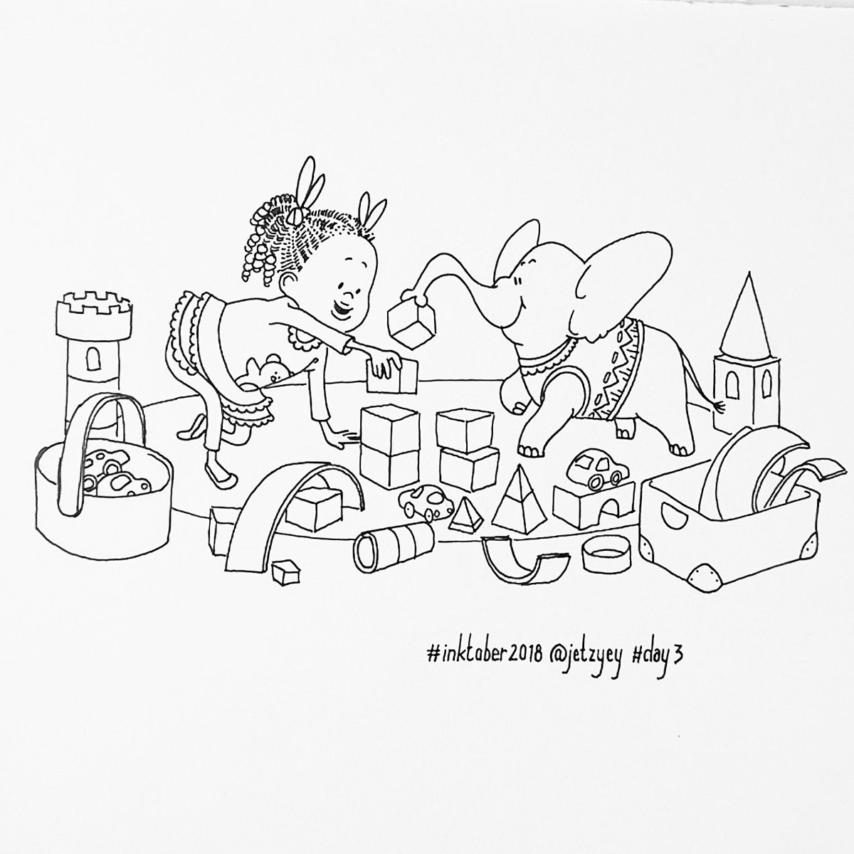jetzyey's tweet photo. day 3 #inktober2018 #blocksonblocks #playingblocks #stackingblocks #toddlerskills #toddlerplay #daytimeactivities #toys #toysfor2yearolds #toysfor3yearsold #cutegirl #illustration https://t.co/v5IZosoTUl