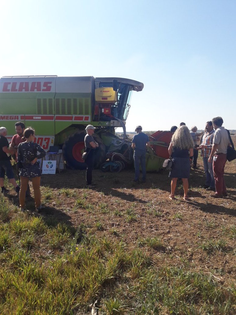 DavidMeallet's tweet photo. Rendez-vous #couvertvegetaux et si on semer autrement #Novagri #chambreagribzh #stationkerguehennec @ChambagriBzh https://t.co/AfnGAoTI9F
