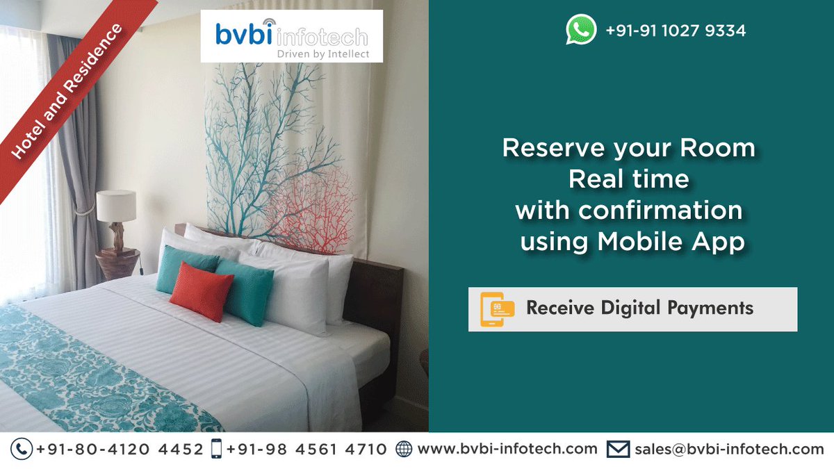 bvbiinfo123's tweet photo. Reserve a #Room real time with confirmation #using #mobile app for #Resorts..
Visit here: https://t.co/gAryIxaHEw https://t.co/SKwM019Hj0