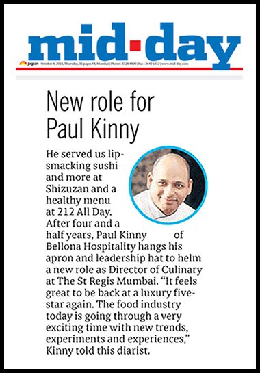 stregismumbai's tweet photo. Introducing Paul Kinny as he joins the The St. Regis Mumbai as Director of Culinary!
#StRegis #StRegisMumbai #SRConnoisseurmarriott https://t.co/ETlGqZQpaF