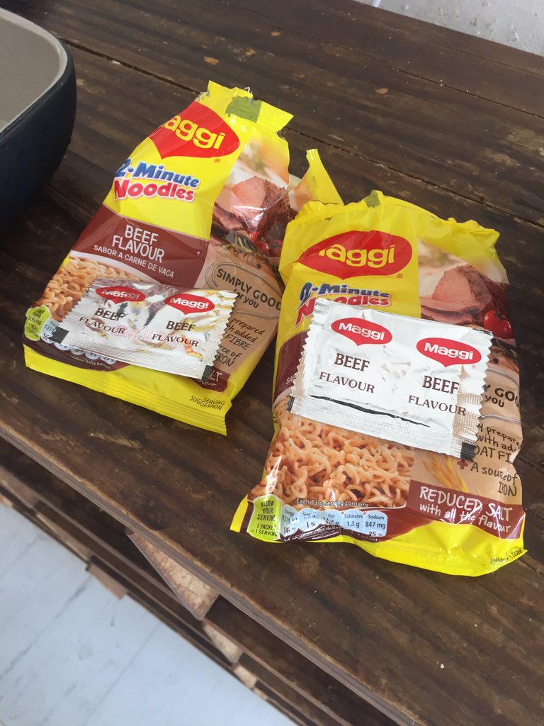 gonyane's tweet photo. @Nestle please be advised of your Maggi 2 minutes noodles that they have sealed flavor packet with nothing inside. I’m scared to open more but you help would be appreciated. https://t.co/IqyLwjGtaR