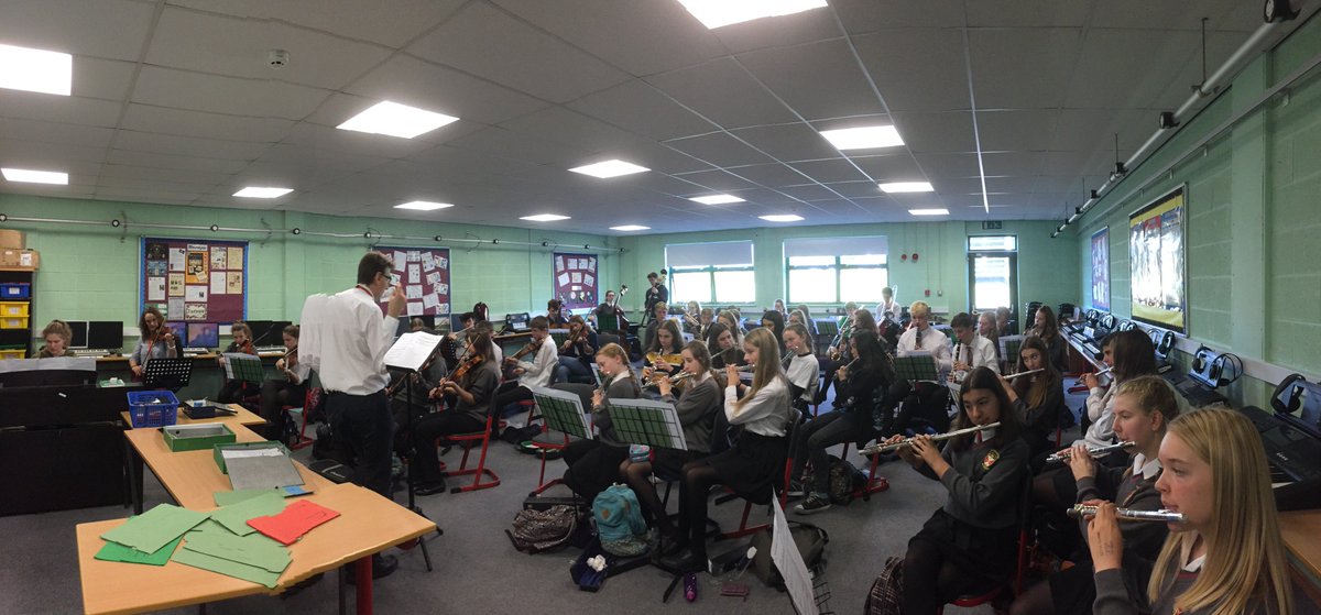 Another big turnout for orchestra rehearsal today. Choir rehearsal tomorrow!