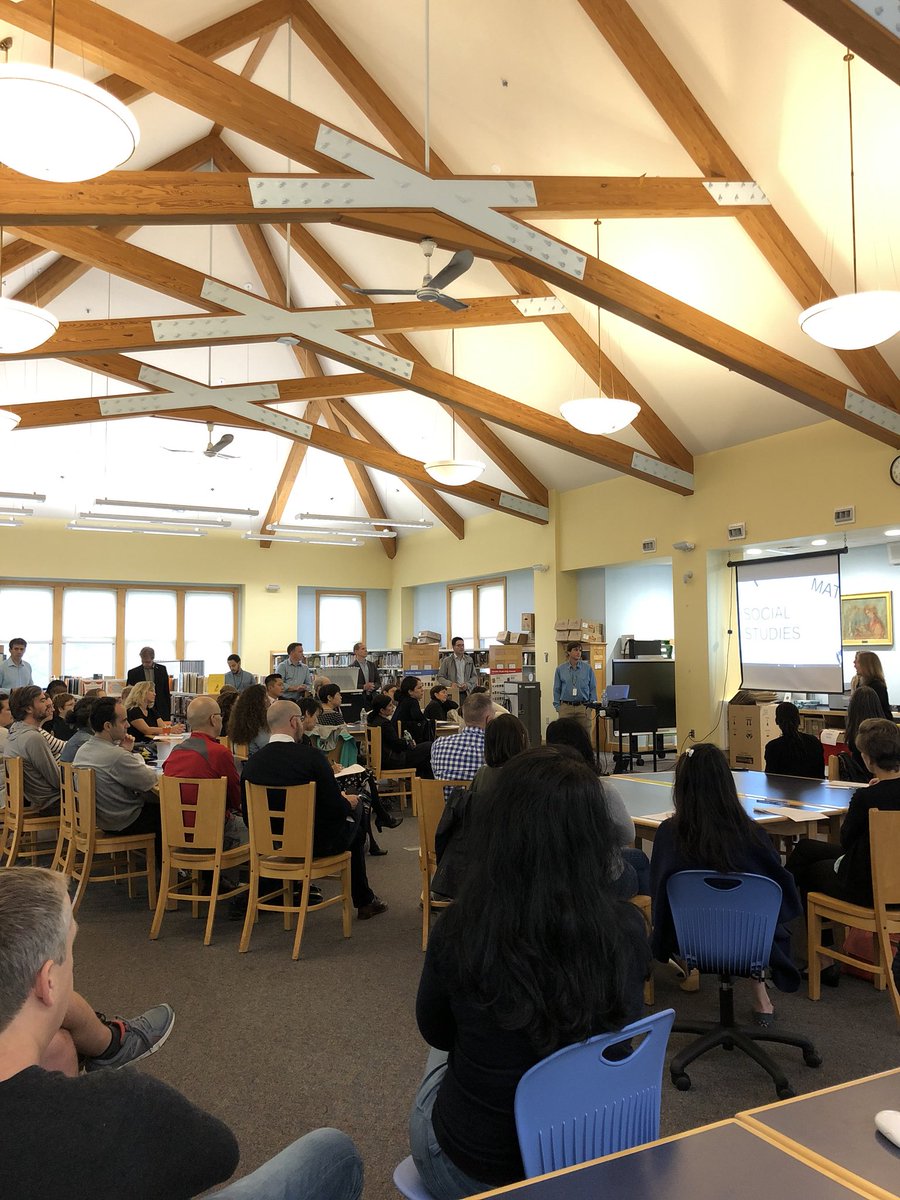 6th grade Back to School morning happening right now in the library.