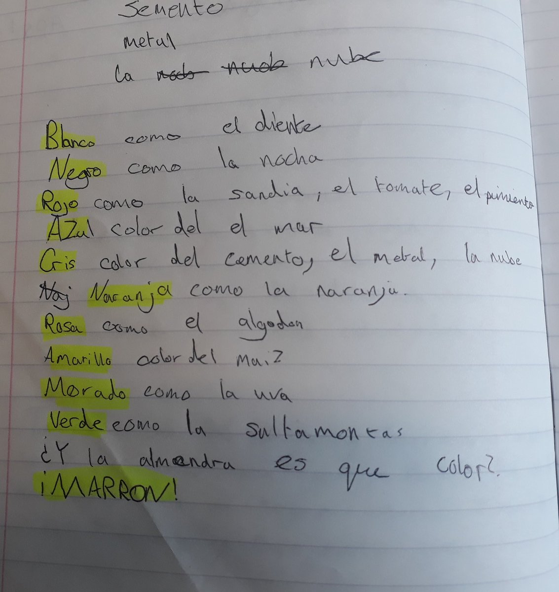 MissBolanos's tweet photo. Year 7s wrote their first poem in Spanish today to celebrate  National Poetry Day @ESJEnglish #NationalPoetryDay #mfltwitterati https://t.co/tmy5uf9lmt