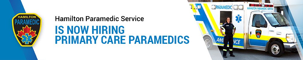 HPS_Paramedics's tweet photo. NOW HIRING - The @cityofhamilton and the Hamilton Paramedic Service is hiring Primary Care Paramedics! Please visit the link below to learn about the process, the requirements and about being a Paramedic in Hamilton. Posting closes Oct17th https://t.co/7usmXzJ5us https://t.co/sbTWNGEpGI