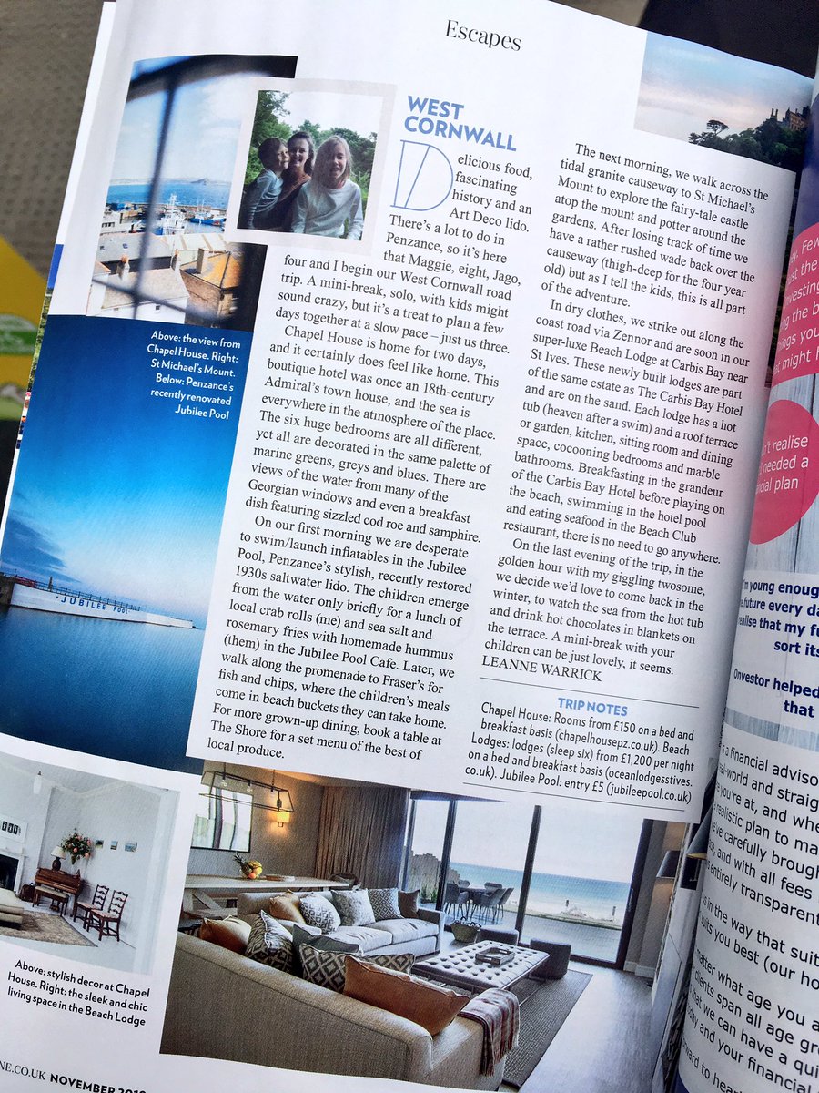 Thank you <a href="/RedMagDaily/">Red Magazine</a> for the wonderful feature on beautiful West Cornwall!