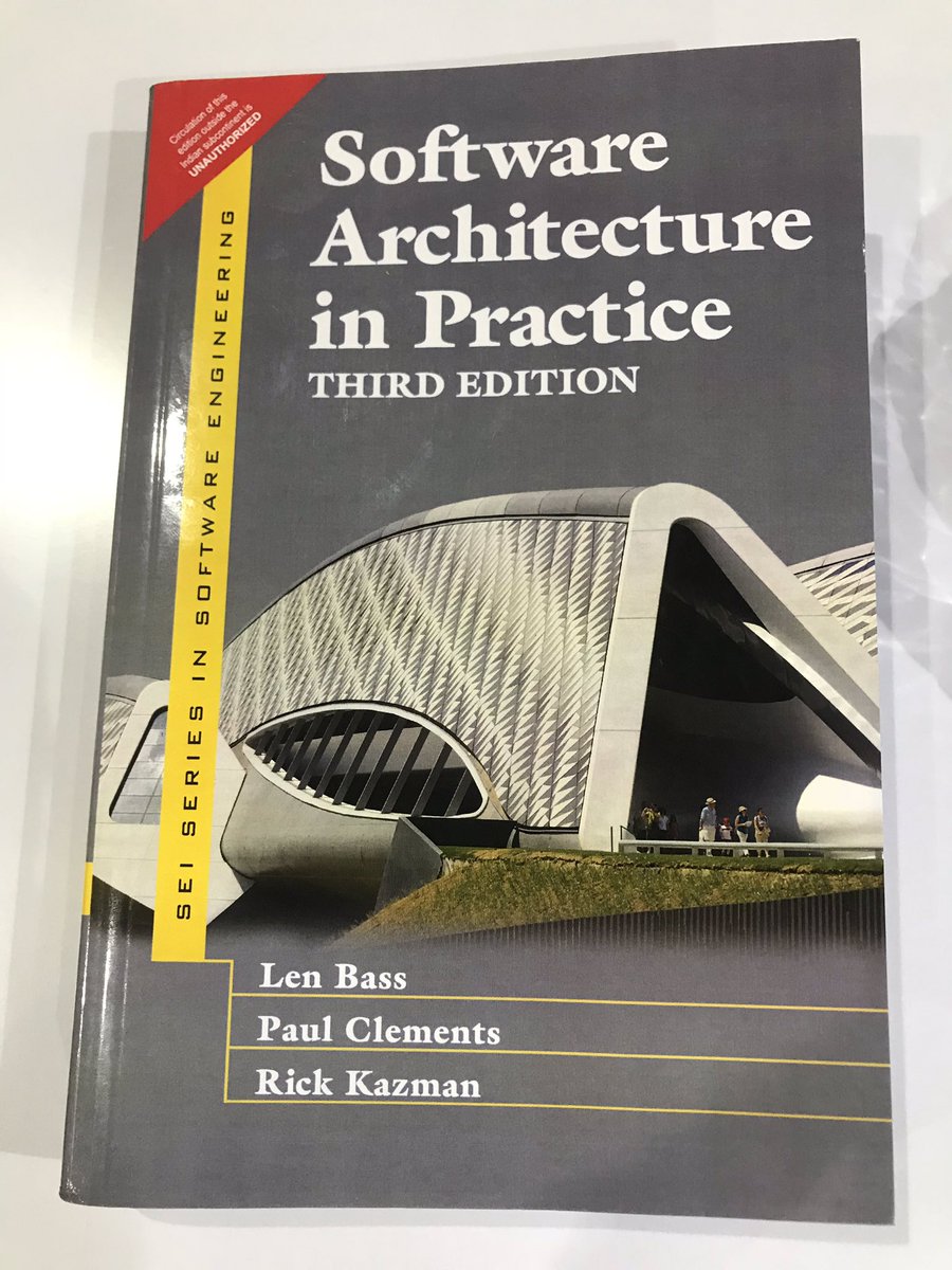AshishParkhi's tweet photo. “Software Architecture in Practice” by Len Bass, Paul Clements &amp; Rick Kazman added to #IDeaSBookPool contributed by @IDeaS_TechCen https://t.co/HiIQDUvkS5