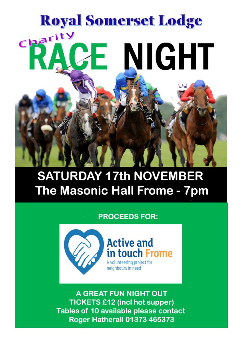FromeHall's tweet image. Great Local charity selected for the Race Night, please support us.