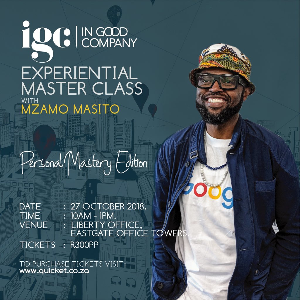 In Good Company Za On Twitter Tickets For The Experiential