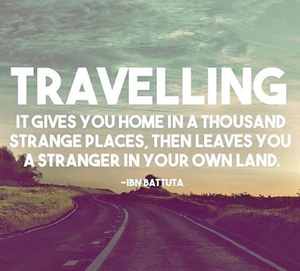 RT @wayrtoo: Travelling... it gives you home in a thousand strange places, then leaves you a stranger in your own land.
#travel #travelquotes #wayrtoo