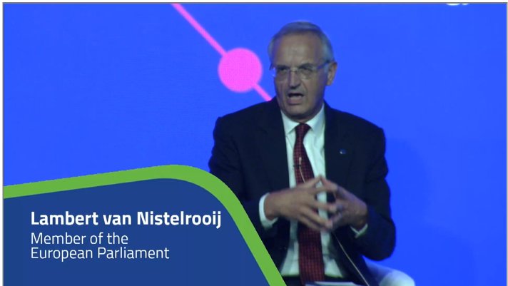 EITeu's tweet photo. "In this, the third period of the EIT, we see innovation everywhere. If the EIT hadn't been invented, it should be invented now!" states @LvNistelrooij, member of the @Europarl_EN. #INNOVEIT #EITCommunity #HorizonEU #H2020 https://t.co/NRORtHmZWL
