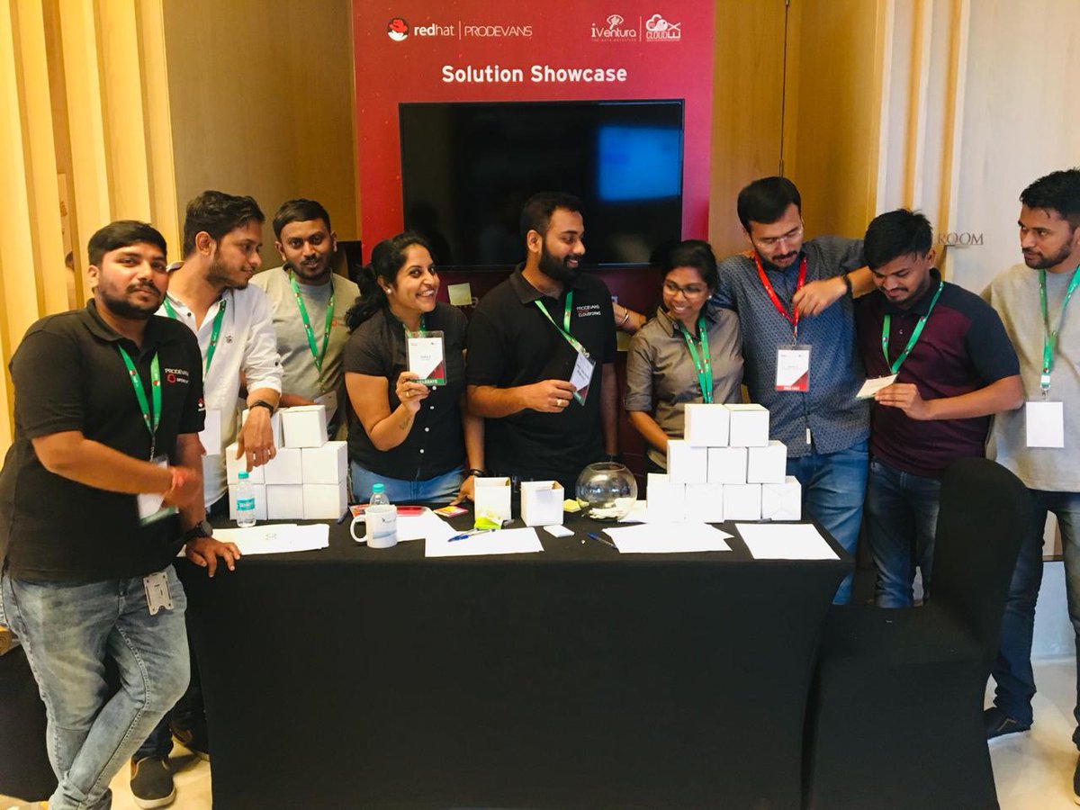 TechProdevans's tweet photo. Proud moment for Prodevans #RedHatForum #PDCloudEx #iventura #prodevans https://t.co/6yBexlcYuy