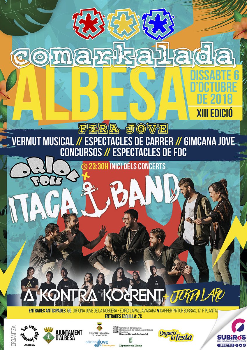 SubirosRepreArt's tweet photo. Aquest cap de setmana us esperem a:
📍ALBESA (#Comarkalada)
📍VILANOVA DE LA BARCA
📍GRANYENA DE LES GARRIGUES
📍VICFRED
📍EL PALAU D'ANGLESOLA
📍TORNABOUS
📍COLL DE NARGÓ
📍GOSPÍ
I també les programacions d'aquest Octubre de les Sales de Ball!
#festamajor2018 #segueixlafesta https://t.co/b3bQFia78Q