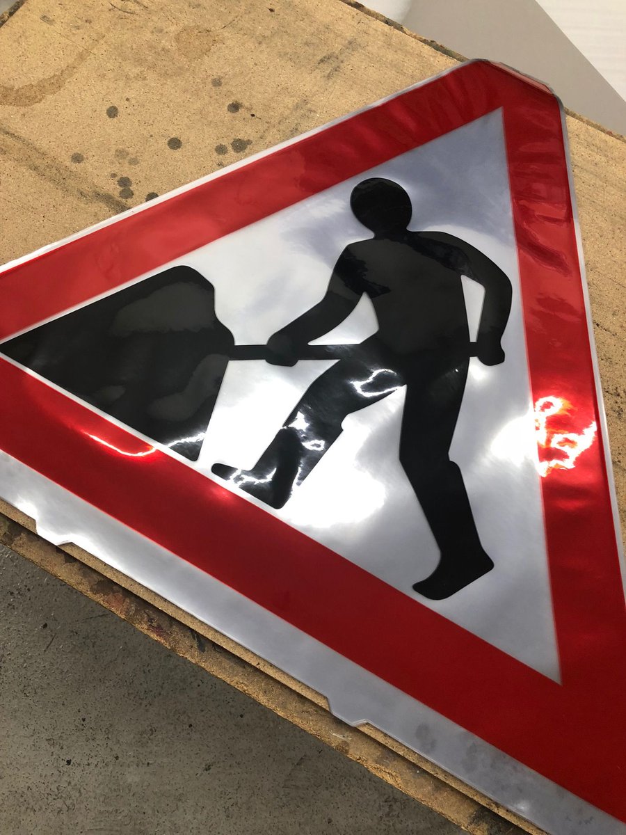 Did you know we offer in house Screen Printing? Here are some of our Roadworks signs! Printed onto thin PVC!