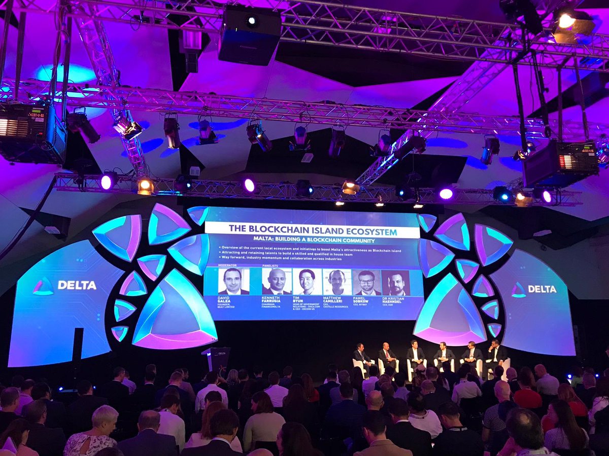 Blockchip_com's tweet photo. The Blockchip @Blockchip_com team witnessing the panel at Delta Summit @Delta_Summit regarding how Malta is building a Blockchain Community #blockchain #community #malta #CryptoIsland #blockchip #cryptocurrencies #tokens #ico #deltasummit https://t.co/XZnJ2wKoK7