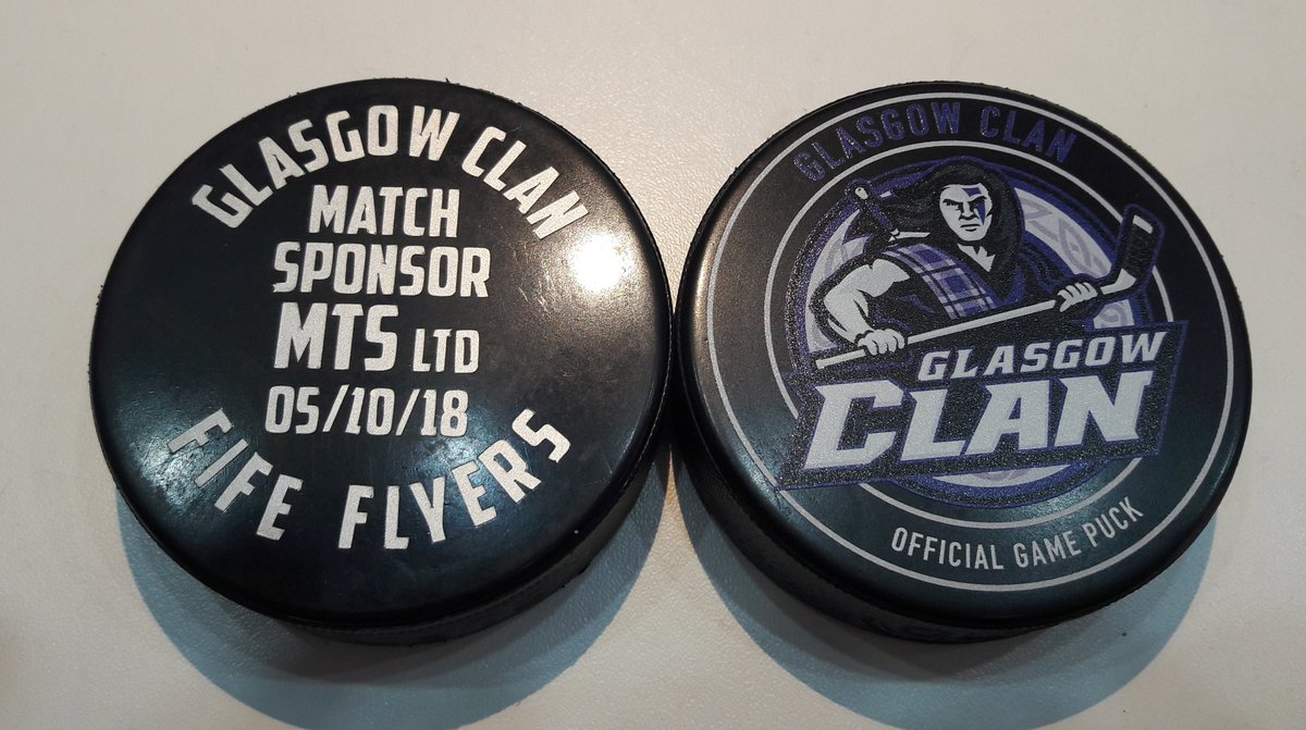 Customised puck ready for tomorrow's match sponsor, MTS Ltd  Design Engineering <a href="/ClanIHC/">Glasgow Clan 🏒🏴󠁧󠁢󠁳󠁣󠁴󠁿</a> v <a href="/FifeFlyers/">Fife Flyers 🏒🏴󠁧󠁢󠁳󠁣󠁴󠁿</a> #NotToBeMissed #PurpleArmy #AreYouGoing