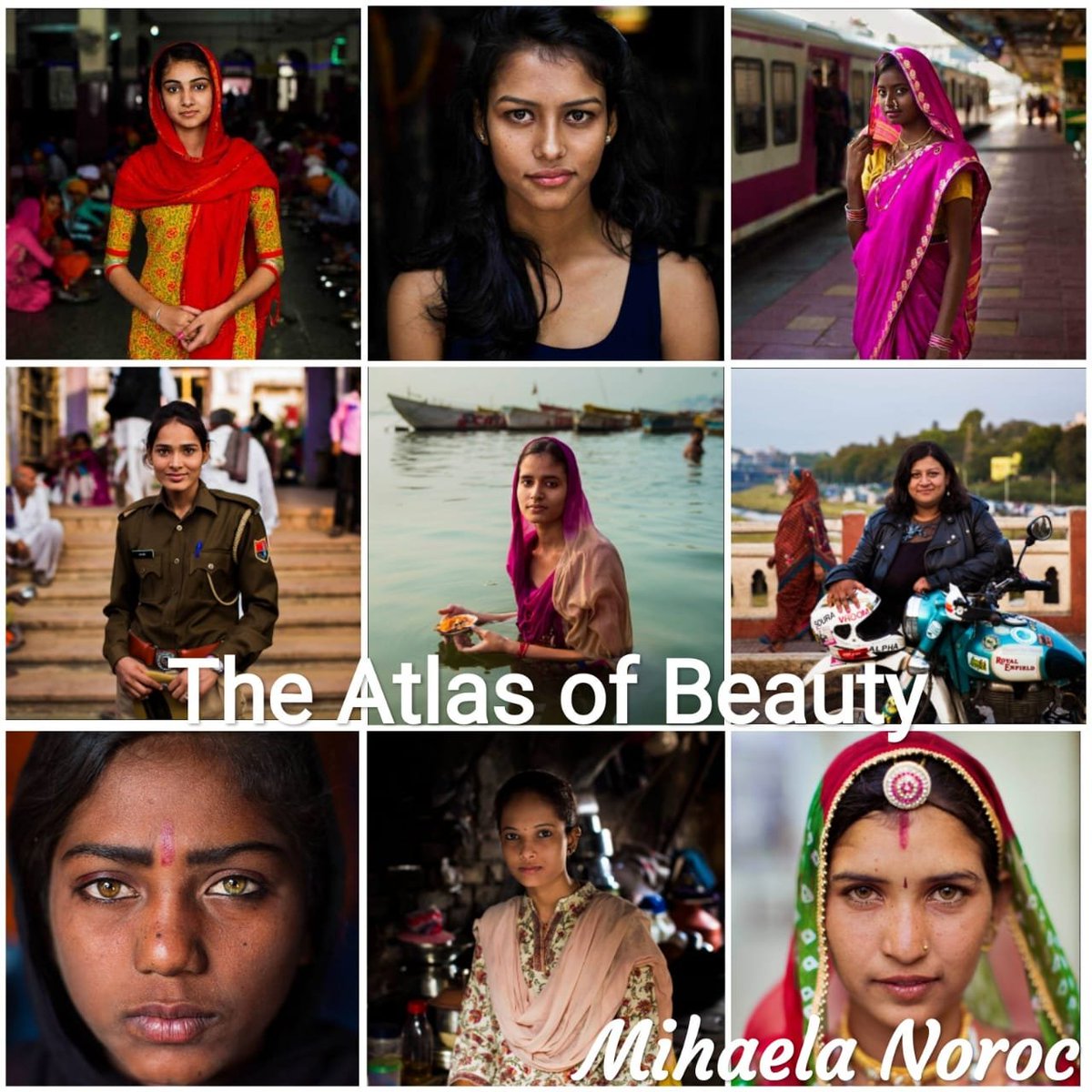 mChangemaker's tweet photo. 160) Few fascinating captures from India among many by Mihaela Noroc. The Atlas of Beauty- portraits of everyday women showcasing diversity & beauty all around us @The_AOB @ILoveLakme @LakmeFashionWk @HUL_News @Unilever @disbcampaign @BrownGirlMag #ColourMeRight #ThursdayThoughts https://t.co/phZil4OBaB