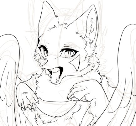 あまりにもお絵かき晒してないのはあれなので途中な名犬をスッ。 
