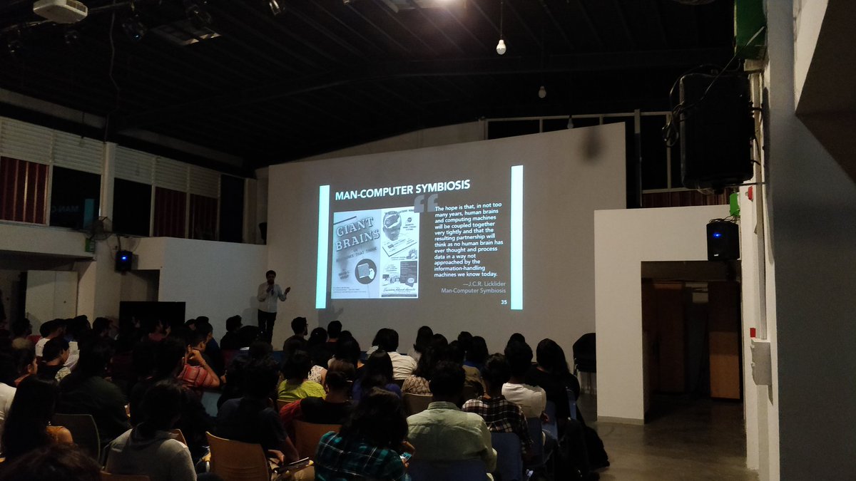 Harshit Agarwal from MIT Media Labs presenting about AI in design and art.