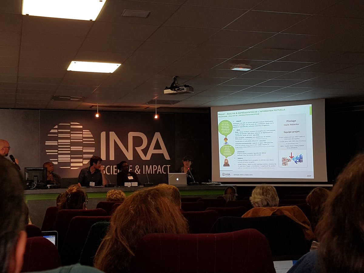 INRAE_France's tweet photo. [Schéma directeur du #numérique #Inra] Parmi les projets du Numérique pour la recherche présentés : #OpenMinTed, une plateforme d’outils informatiques pour extraire et exploiter les informations de la littérature scientifique. Fouille de texte. 
A lire : https://t.co/zxMFFkMakw https://t.co/8nPxkdwVLl