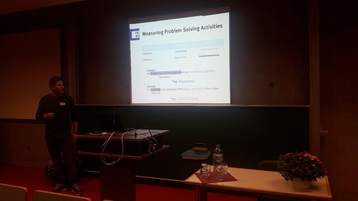 esk_rahimi's tweet image. Learning Problem Solving through Educational Robotics Competitions   by Nicolai Pöhner & Martin Hennecke     More successful teams spend more time in algorithm & conceptual aspects than less successful teams     #wipsce2018
