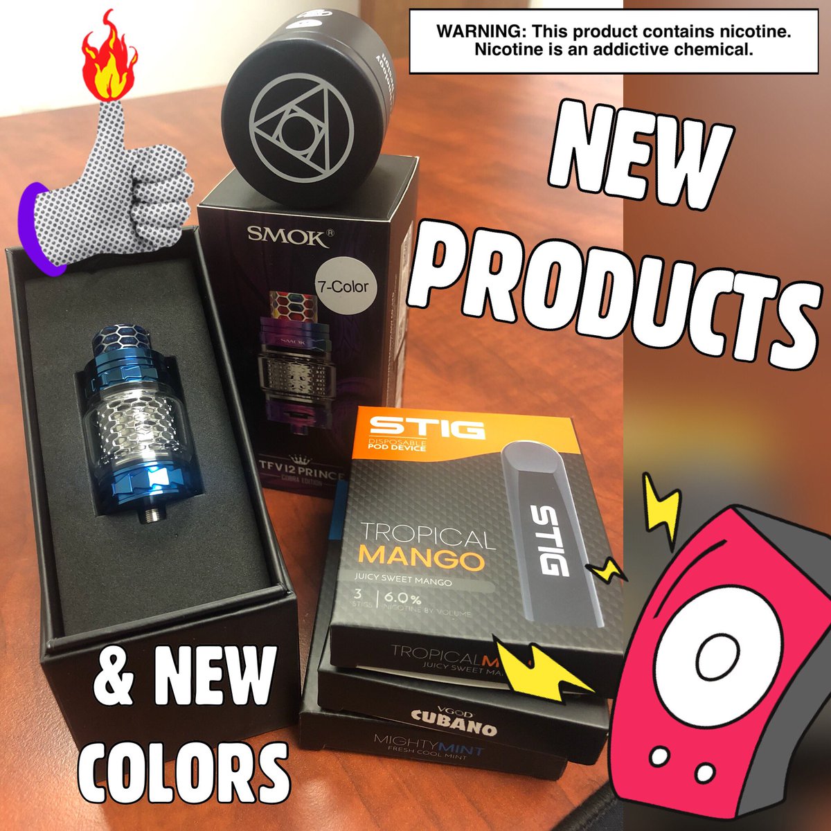 MyFreedomSmokes's tweet image. 🤭SNEEK PREVIEW TIME🤫
Check back later this afternoon when the #stig portable #poddevice is live on the site + new #TFV12 colors!
😍
#VAPEMFS #CloudChasers #FlavorChasers #VapeSociety #VapeWithUs #VapeMail #VapeNation #VapeWorld #VapeLove #BlowingClouds #VapeAllDay #CloudChasing