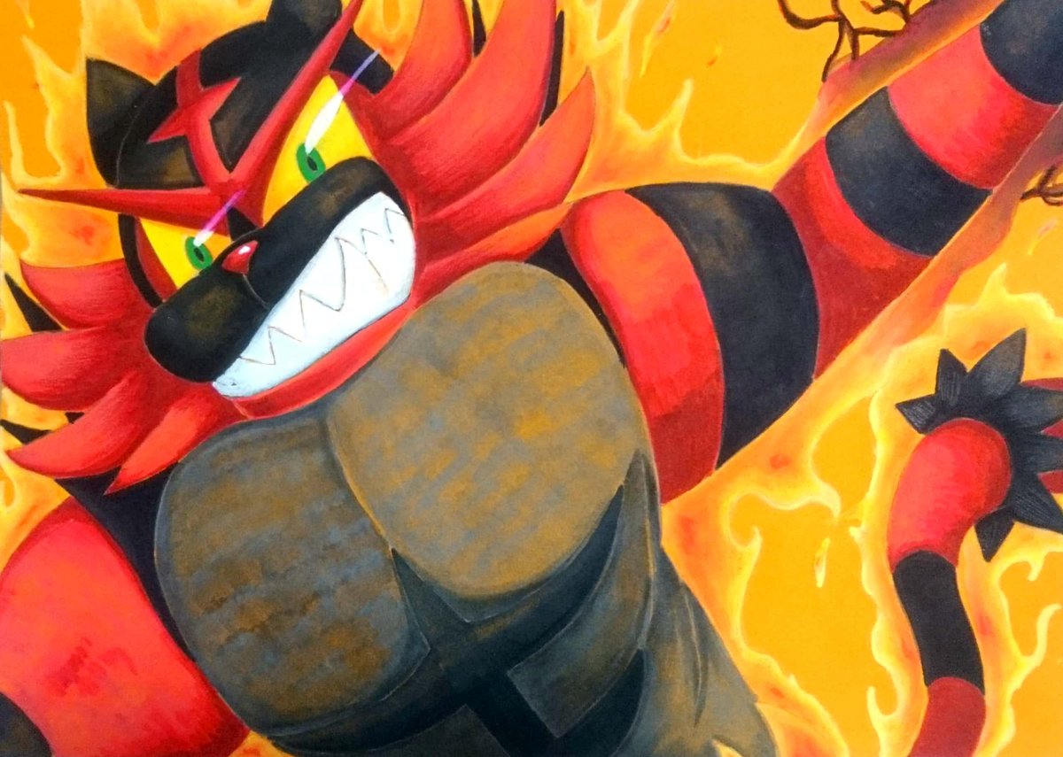 狸猫 ダークオーダー発売記念にガオガエン描きました ェ ガオガエンは結構好きなポケモンで特に胸筋と筋肉感めっちゃいい たまに筋肉質なのが描きたくなるので 技出すときのポーズもどれもカッコいいので 自分もつい真似しています Dd