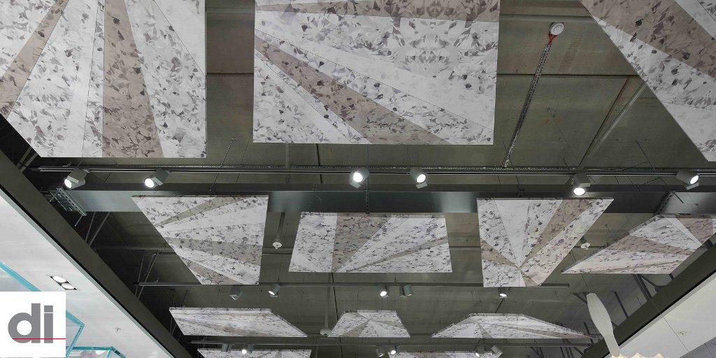 dataimagegroup's tweet image. Bespoke ceiling panels developed and produced by #DataImageGroup. Printed direct to #reboard creating decorative panels that are lightweight, stable, fire-rated and eco-friendly, all with fully customised designs. 
#InstoreDisplay #Marketing #VisualDisplay sales@dataimage.co.uk