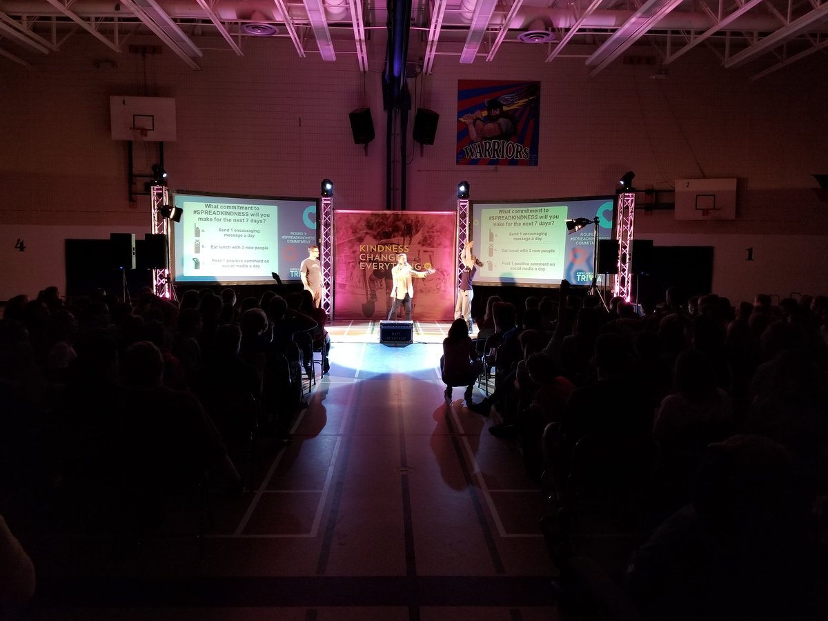 East Wiltshire School welcomes "Live Different" assembly.  KINDESS CHANGES EVERYTHING.