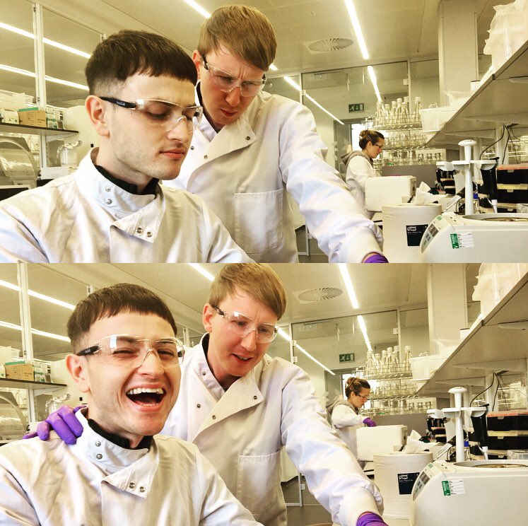 IngenzaLtd's tweet image. Our colleague Louis is delighted that his latest result finally got Stephen’s approval!!! We had a lot of fun yesterday recreating #BadStockPhotosOfMyJob #ScienceModels #ThePerfectPose