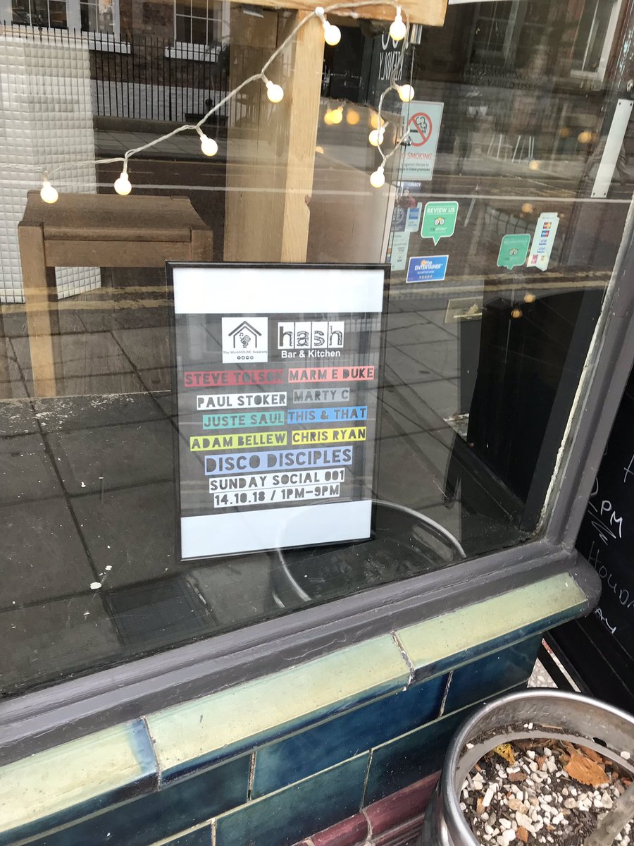 Posters are up in <a href="/HashBarKitchen/">Hash Bar & Kitchen</a> ready for the #sundaysocial 001!