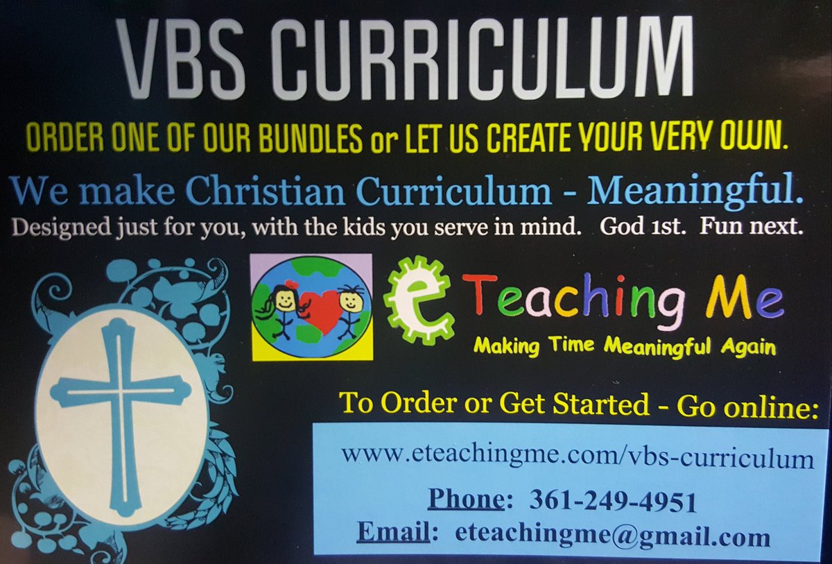 #childrensministry &amp; #vbs leaders <a href="/ChildMinBlog/">Child. Ministry Blog</a> <a href="/ChildrensMinMag/">ChildrensMinistry.com</a> @ChildMinLeader Get your very own curriculum themed week designed by @eteachingme 100% your own #vbs and affordable for your #Church program!  Dont wait to request so we can get started for you &amp; the kids you serve!