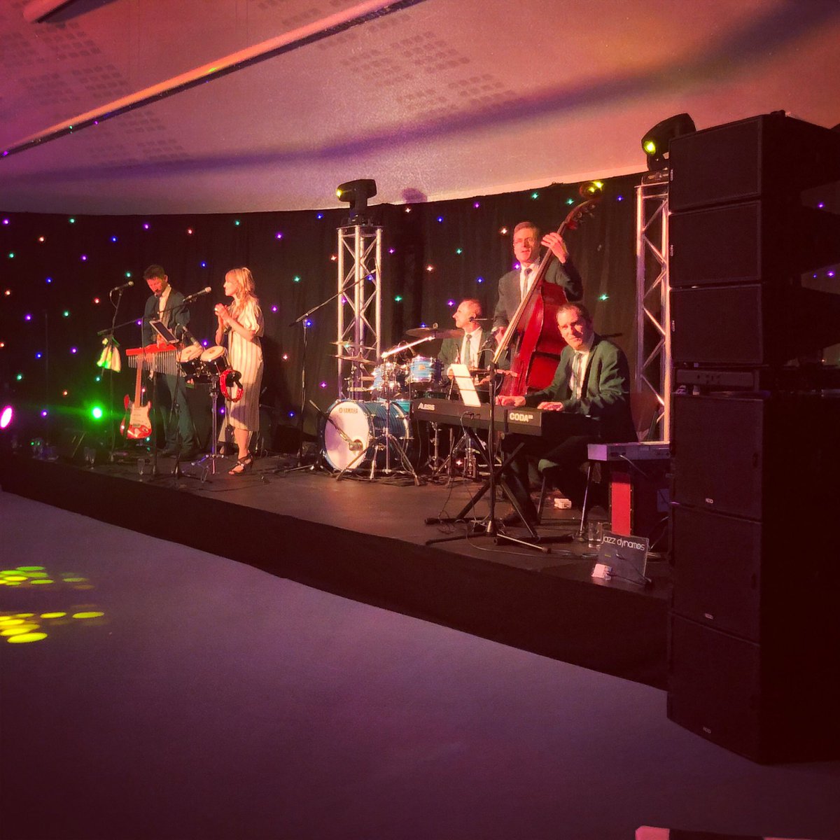 Last weekend we made <a href="/jazzdynamos/">jazzdynamos</a> sound perfect at a Gala Dinner with #NEXOM10 and a full event production set up. Call us today with your event requirements on 0121 403 3158! ⭐️