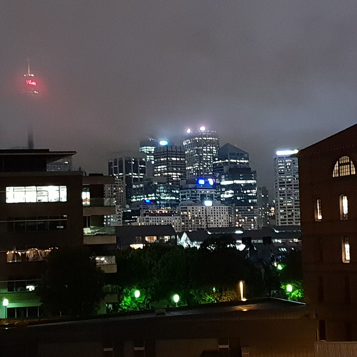 richvjones's tweet photo. Misty view of the city from the #ARSC2018 #galadinner https://t.co/fAgVxBUURD