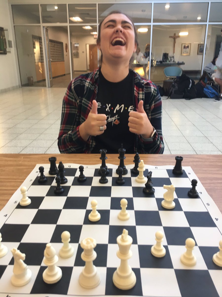 rogosich's tweet photo. My morning chess victims=points for educators. #cgspiritweek18 https://t.co/MK11U0IeAX