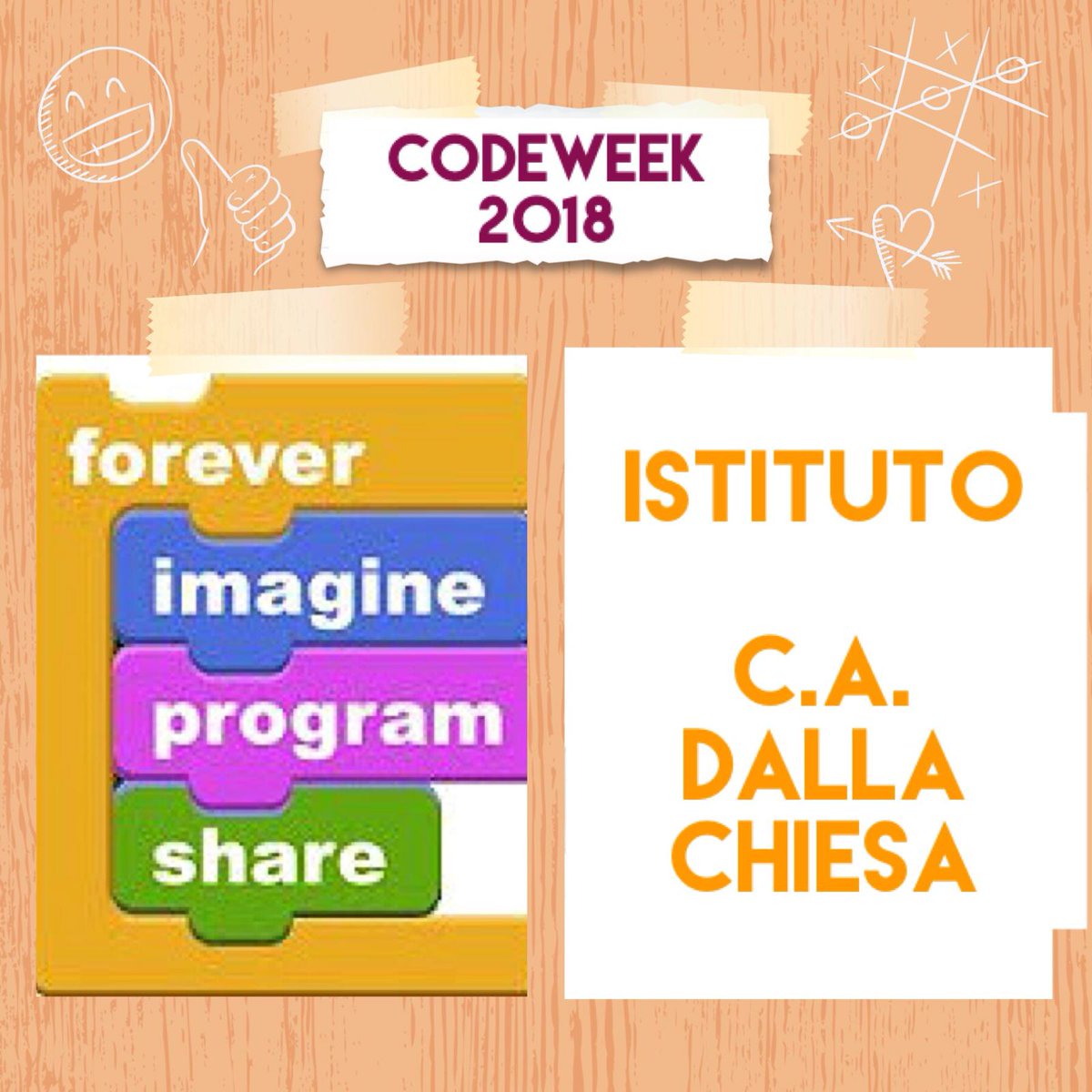 Anche quest'anno ci saremo!  Scratch junior, Lego we do 2.0 ecc per questa entusiasmante settimana <a href="/icdallachiesa/">Istituto DallaChiesa</a>