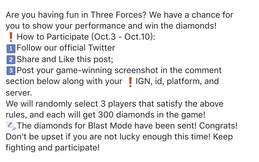 CD_Mobile's tweet image. Are you having fun in Three Forces? We have a chance for you to show your performance and win the diamonds!
#CreativeDestruction #ThreeForces #BlastMode