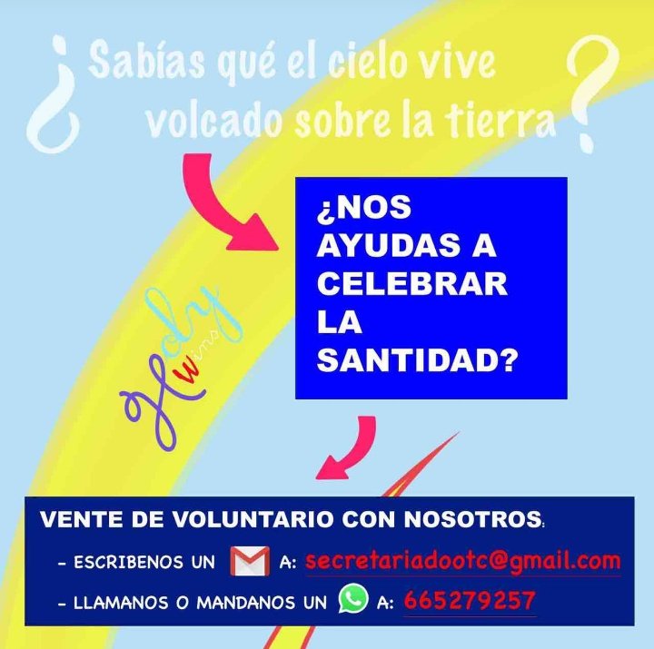 Vente a celebrar la SANTIDAD, vente a celebrar #Holywins...¿Te animas?? 👆👆👆