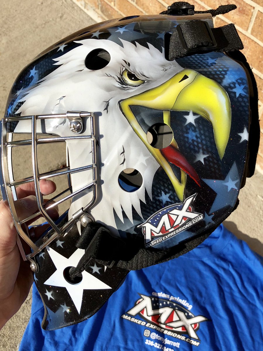 tonyjarrett67's tweet photo. #usahockey #specialolympics #customgoaliemaskpainting #maskedexpressions #tonyjarrett https://t.co/zHyT4dedWO