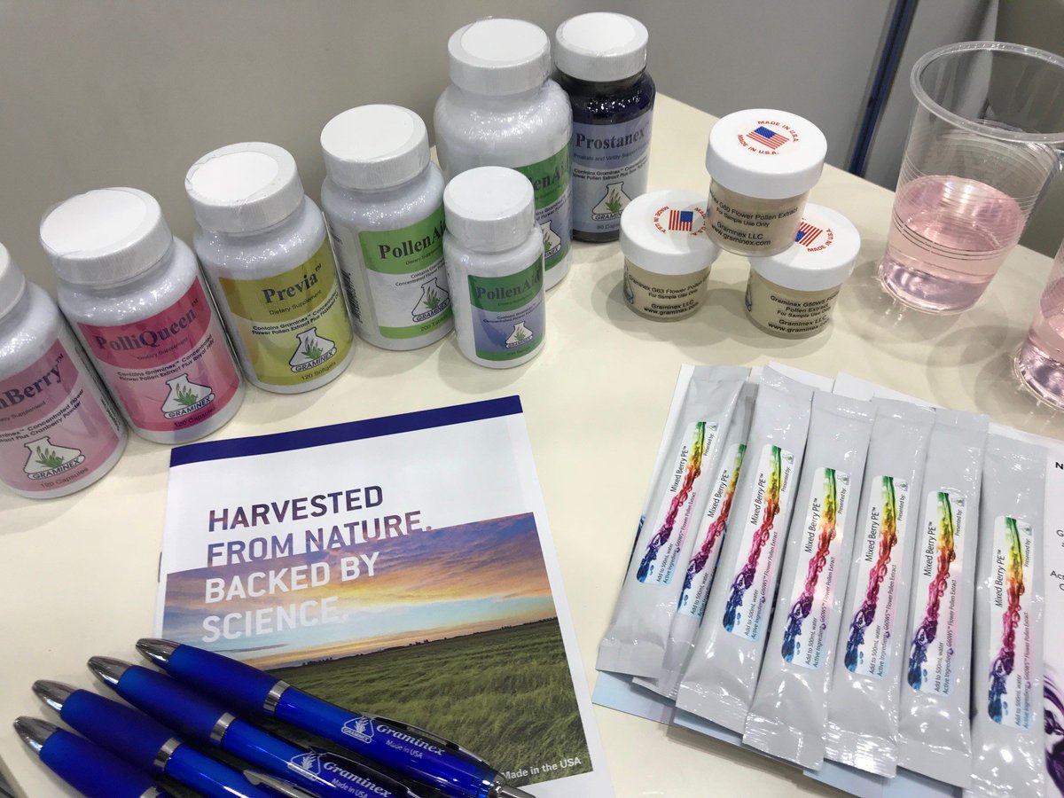 Graminex's tweet photo. Come see our team at the @HiJapan (@FiGlobal - Food ingredients Global Portfolio) event in Tokyo! Graminex® is at Stand 1-213 in the Tokyo Big Sight Exhibition Center. 
#VFA2018 #VFI #Graminex #flowerpollen #MadeInUSA #science #innovation #healthingredientsjapan https://t.co/cDQG8DmsCr